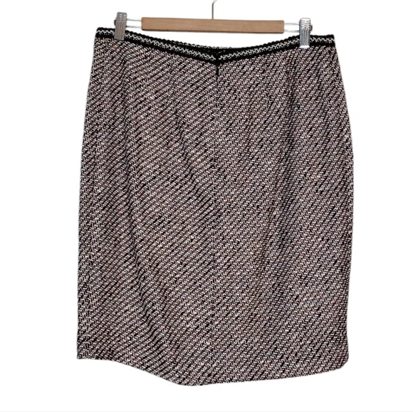 NWT Talbots Petite Women's Back Zipper Ombre Tweed Pencil Business Office Skirt - Picture 2 of 16
